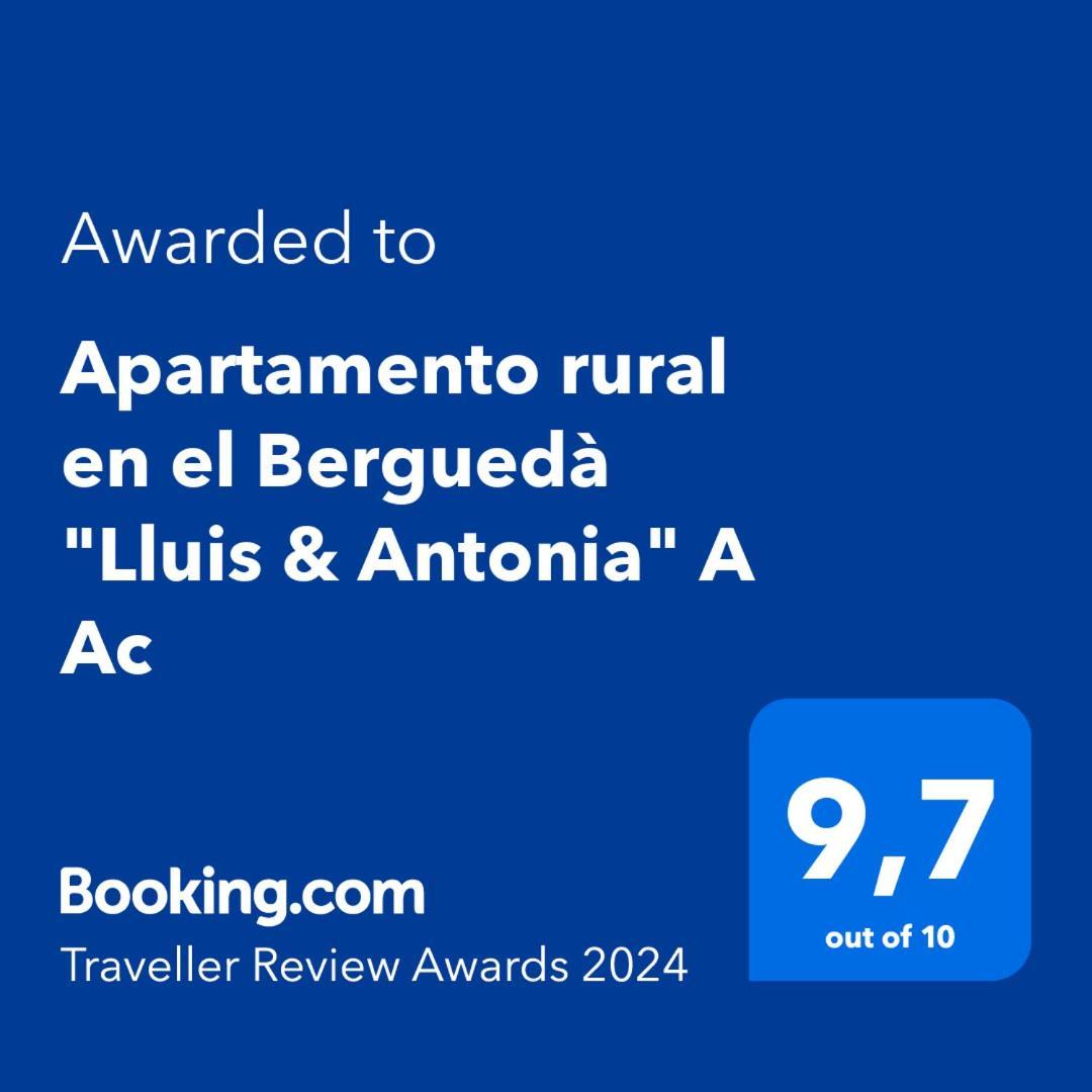 Apartamento Rural En El Bergueda "Lluis & Antonia" A Ac Sant Jordi de Cercs Екстериор снимка